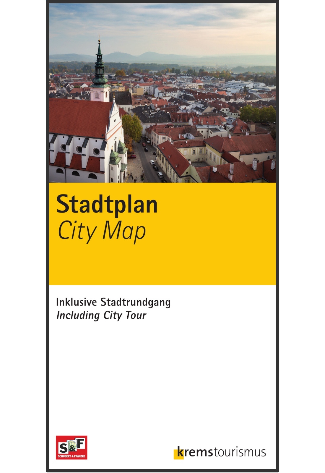 Gedruckter Stadtplan für Krems an der Donau | Schubert & Franzke